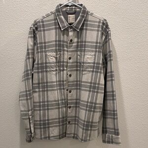 Vuori Range Shirt Jacket - Gray Plaid XL